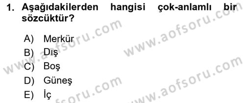 Sembolik Mantık Dersi 2025 - 2026 Yılı (Final) Dönem Sonu Sınav Soruları 1. Soru