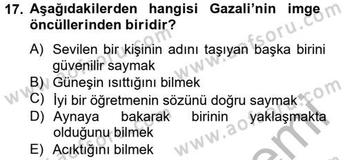 Mantığın Gelişimi Dersi 2012 - 2013 Yılı (Vize) Ara Sınav Soruları 17. Soru