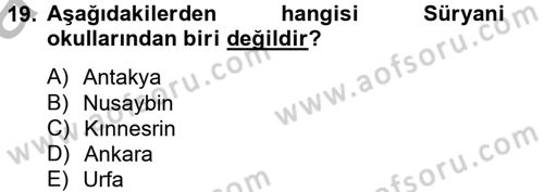 Mantığın Gelişimi Dersi 2012 - 2013 Yılı (Vize) Ara Sınav Soruları 19. Soru