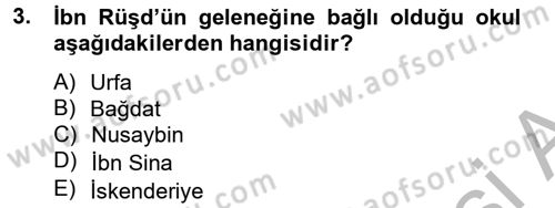 Mantığın Gelişimi Dersi 2012 - 2013 Yılı (Final) Dönem Sonu Sınav Soruları 3. Soru