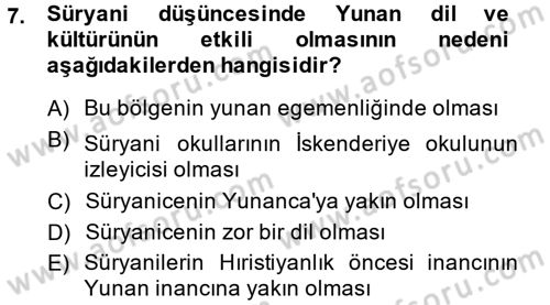 Mantığın Gelişimi Dersi 2013 - 2014 Yılı (Final) Dönem Sonu Sınav Soruları 7. Soru