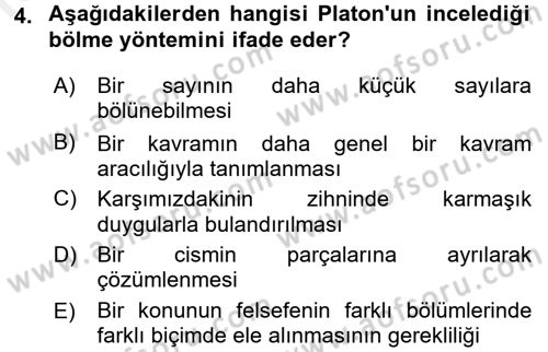 Mantığın Gelişimi Dersi 2015 - 2016 Yılı (Vize) Ara Sınav Soruları 4. Soru