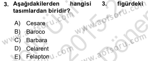 Mantığın Gelişimi Dersi 2015 - 2016 Yılı (Final) Dönem Sonu Sınav Soruları 3. Soru