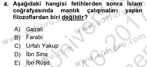 Mantığın Gelişimi Dersi 2016 - 2017 Yılı (Final) Dönem Sonu Sınav Soruları 4. Soru