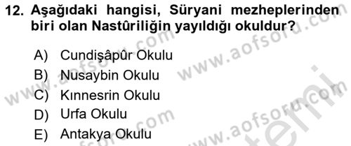 Mantığın Gelişimi Dersi 2020 - 2021 Yılı Yaz Okulu Sınav Soruları 12. Soru