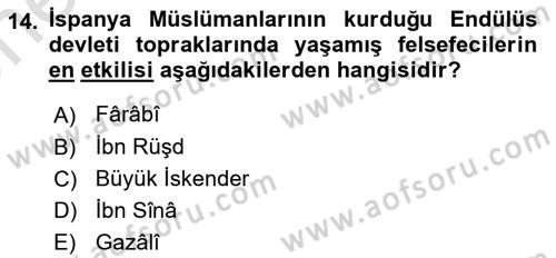 Mantığın Gelişimi Dersi 2021 - 2022 Yılı (Vize) Ara Sınav Soruları 14. Soru