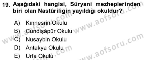 Mantığın Gelişimi Dersi 2021 - 2022 Yılı (Vize) Ara Sınav Soruları 19. Soru