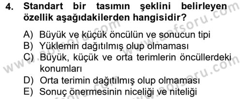 Klasik Mantık Dersi 2012 - 2013 Yılı (Final) Dönem Sonu Sınav Soruları 4. Soru