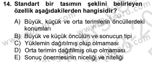 Klasik Mantık Dersi 2013 - 2014 Yılı Tek Ders Sınav Soruları 14. Soru