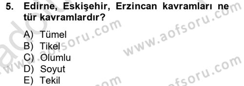 Klasik Mantık Dersi 2013 - 2014 Yılı Tek Ders Sınav Soruları 5. Soru