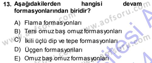 Menkul Kıymet Yatırımları Dersi 2013 - 2014 Yılı (Final) Dönem Sonu Sınav Soruları 13. Soru