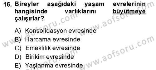 Menkul Kıymet Yatırımları Dersi 2014 - 2015 Yılı (Final) Dönem Sonu Sınav Soruları 16. Soru