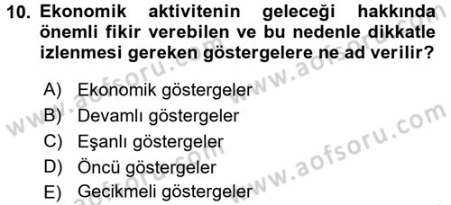 Menkul Kıymet Yatırımları Dersi 2016 - 2017 Yılı 3 Ders Sınav Soruları 10. Soru