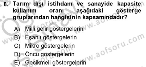 Menkul Kıymet Yatırımları Dersi 2016 - 2017 Yılı 3 Ders Sınav Soruları 8. Soru