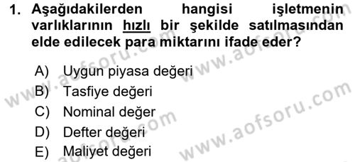 Menkul Kıymet Yatırımları Dersi 2016 - 2017 Yılı (Vize) Ara Sınav Soruları 1. Soru