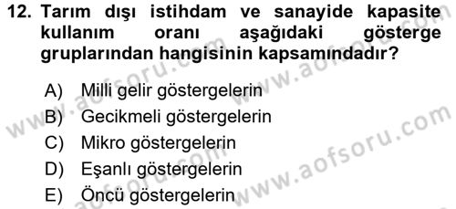 Menkul Kıymet Yatırımları Dersi 2017 - 2018 Yılı 3 Ders Sınav Soruları 12. Soru