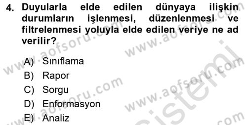 Menkul Kıymet Yatırımları Dersi 2019 - 2020 Yılı (Vize) Ara Sınav Soruları 4. Soru