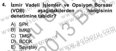 Türev Araçlar Dersi 2012 - 2013 Yılı (Vize) Ara Sınav Soruları 4. Soru