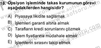 Türev Araçlar Dersi 2013 - 2014 Yılı (Vize) Ara Sınav Soruları 18. Soru