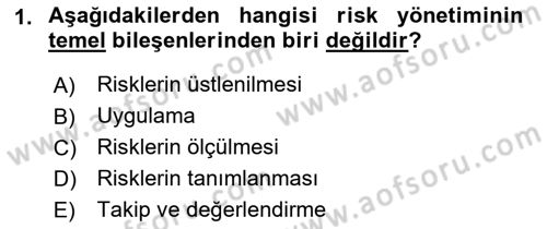 Türev Araçlar Dersi 2016 - 2017 Yılı 3 Ders Sınav Soruları 1. Soru