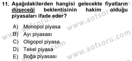 Türev Araçlar Dersi 2016 - 2017 Yılı 3 Ders Sınav Soruları 11. Soru