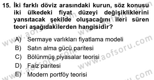 Türev Araçlar Dersi 2017 - 2018 Yılı 3 Ders Sınav Soruları 15. Soru