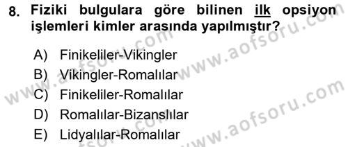 Türev Araçlar Dersi 2021 - 2022 Yılı (Final) Dönem Sonu Sınav Soruları 8. Soru