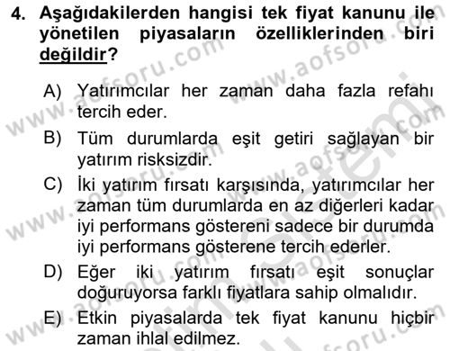 Türev Araçlar Dersi 2021 - 2022 Yılı Yaz Okulu Sınav Soruları 4. Soru