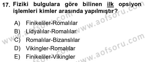 Türev Araçlar Dersi 2023 - 2024 Yılı (Vize) Ara Sınav Soruları 17. Soru