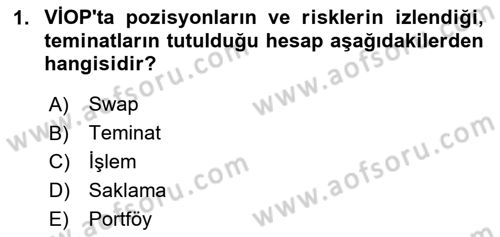 Türev Araçlar Dersi 2023 - 2024 Yılı Yaz Okulu Sınav Soruları 1. Soru