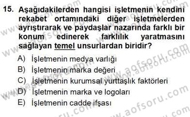 Yatırımcı İlişkileri Yönetimi Dersi 2012 - 2013 Yılı (Vize) Ara Sınav Soruları 15. Soru
