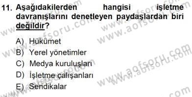 Yatırımcı İlişkileri Yönetimi Dersi 2012 - 2013 Yılı (Final) Dönem Sonu Sınav Soruları 11. Soru