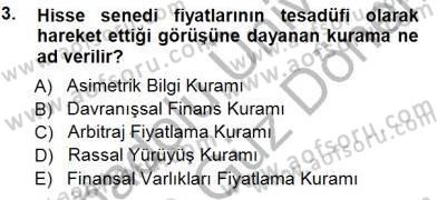 Yatırımcı İlişkileri Yönetimi Dersi 2012 - 2013 Yılı (Final) Dönem Sonu Sınav Soruları 3. Soru