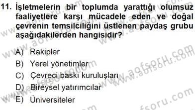 Yatırımcı İlişkileri Yönetimi Dersi 2013 - 2014 Yılı (Final) Dönem Sonu Sınav Soruları 11. Soru