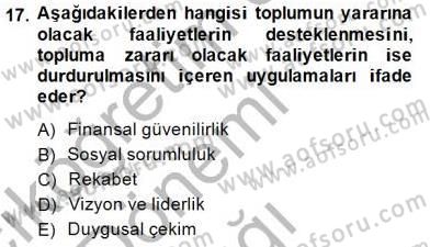 Yatırımcı İlişkileri Yönetimi Dersi 2014 - 2015 Yılı (Vize) Ara Sınav Soruları 17. Soru