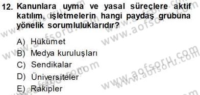 Yatırımcı İlişkileri Yönetimi Dersi 2014 - 2015 Yılı (Final) Dönem Sonu Sınav Soruları 12. Soru