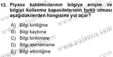 Yatırımcı İlişkileri Yönetimi Dersi 2015 - 2016 Yılı (Vize) Ara Sınav Soruları 13. Soru
