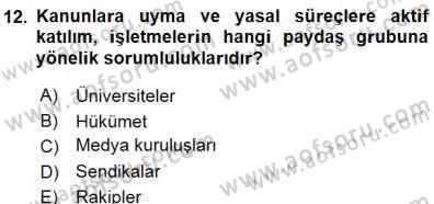 Yatırımcı İlişkileri Yönetimi Dersi 2015 - 2016 Yılı (Final) Dönem Sonu Sınav Soruları 12. Soru