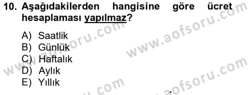 Ön Muhasebe Yazılımları Ve Kullanımı Dersi 2012 - 2013 Yılı (Final) Dönem Sonu Sınav Soruları 10. Soru