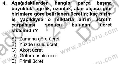 Ön Muhasebe Yazılımları Ve Kullanımı Dersi 2012 - 2013 Yılı (Final) Dönem Sonu Sınav Soruları 4. Soru