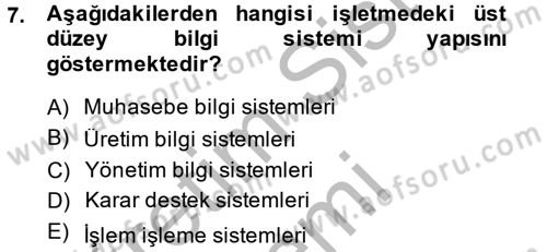 Ön Muhasebe Yazılımları Ve Kullanımı Dersi 2013 - 2014 Yılı (Vize) Ara Sınav Soruları 7. Soru