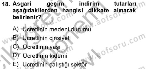 Ön Muhasebe Yazılımları Ve Kullanımı Dersi 2013 - 2014 Yılı (Final) Dönem Sonu Sınav Soruları 18. Soru