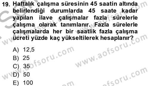 Ön Muhasebe Yazılımları Ve Kullanımı Dersi 2013 - 2014 Yılı (Final) Dönem Sonu Sınav Soruları 19. Soru