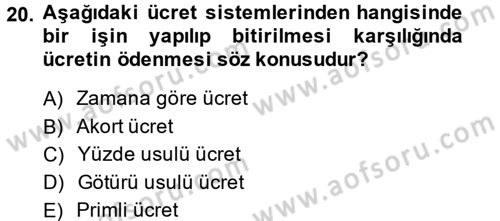 Ön Muhasebe Yazılımları Ve Kullanımı Dersi 2013 - 2014 Yılı (Final) Dönem Sonu Sınav Soruları 20. Soru