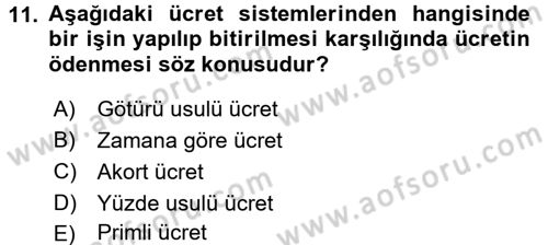 Ön Muhasebe Yazılımları Ve Kullanımı Dersi 2016 - 2017 Yılı 3 Ders Sınav Soruları 11. Soru
