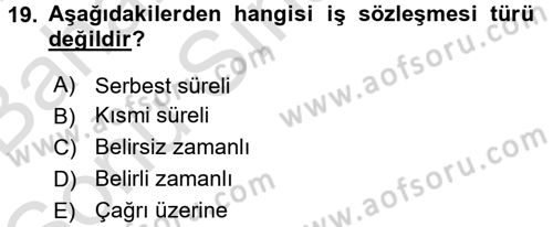 Ön Muhasebe Yazılımları Ve Kullanımı Dersi 2016 - 2017 Yılı (Final) Dönem Sonu Sınav Soruları 19. Soru