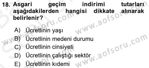 Ön Muhasebe Yazılımları Ve Kullanımı Dersi 2017 - 2018 Yılı (Final) Dönem Sonu Sınav Soruları 18. Soru