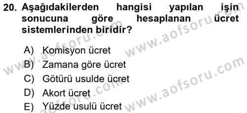 Ön Muhasebe Yazılımları Ve Kullanımı Dersi 2017 - 2018 Yılı (Final) Dönem Sonu Sınav Soruları 20. Soru