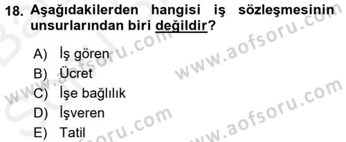 Ön Muhasebe Yazılımları Ve Kullanımı Dersi 2018 - 2019 Yılı (Final) Dönem Sonu Sınav Soruları 18. Soru