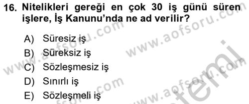 Ön Muhasebe Yazılımları Ve Kullanımı Dersi 2018 - 2019 Yılı Yaz Okulu Sınav Soruları 16. Soru